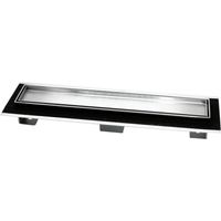 Canale canaletta pavimento lineare scarico doccia full inox mattonella canalina misure l885xh63115 mm - confezione 1