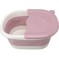 Baignoire pliable pour les pieds, seau pour enfants, baignoire en plastique rose