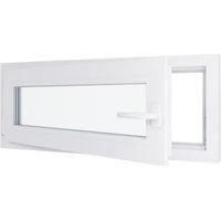 Finestra in PVC - Triplo vetro - Bianco - 1000 mmx400 mm cm