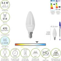 Lampe Maurer led candle 4.5 Watt 470 Lumen