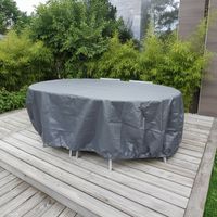 Copertura per tavolo ovale + sedie TITANIUM® Nero