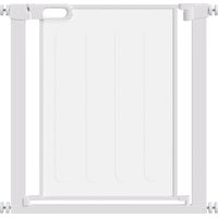 Cancellino per Cani Regolabile con Chiusura Automatica, Acciaio e ABS, 75-82x76 cm, Bianco