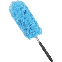 Staubwedel 34-82cm Teleskopstiel flexibel Staubwischer Wedel Wischer ausziehbar - blau
