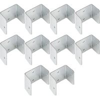 Fence Clamps, Metal U-Shape Bracket, Multi-Angle Mounting Support, Anti-Rust Fixing Clip, Sturdy Frame Fastener, Garden Building Projects, Woodwork D-I-Y Farm Use, 32mm 35mm Set
