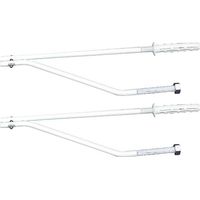 MENSOLE DI FISSAGGIO TELESCOPICHE PER LAVELLO VERNICIATE 12x340 mm