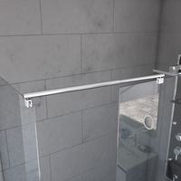 Aurlane – Barre de douche extensible 40-60cm – Barre de liaison pour douche à l'italienne – Garantie 2 ans