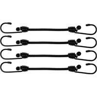 Sangles Élastiques Fixation Sécurisée et Installation Facile 4pcs avec Crochets en Caoutchouc et Métal pour Bagages et Motos, pour Camping et Coffre