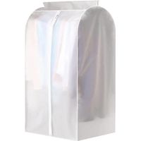 Garment Clothes Cover Protector Hanging Garment Storage Bag Translucent Waterproof Hanging Storage Bag for Wardrobe with Full Zipper