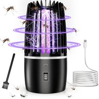 Lampe Anti Moustique, UV Électrique Anti Moustique, 4000mAh Appareil Anti Mouche, MATA Mosquitos Rechargeable, Tueur Mouche Electrique avec Éclairage LED Lampe, Tueur d'insectes