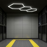 Luci LED esagonali car detailing SOGI LAM-ES13 - 3 esagoni - 6500 K - 96 W - 2465x969 mm