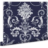 Laura Ashley Josette Midnight Vliestapete - 10mx52cm