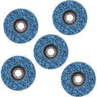 Jeffergarden 5pcs bande de disque abrasif poly bande décapant peinture antirouille polissage de nettoyage pour l'enlèvement de la peinture ou de la rouille des panneaux de voiture Surfaces en bois ou(