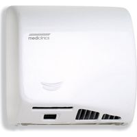 Asciugamani Elettrico Aria Calda Automatico in Acciaio Bianco Mediclinics Speedflow M06A