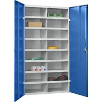 Pavoy, Armoire-rayonnage à casiers, 16 casiers, avec portes,
