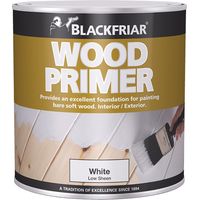 Blackfriar Wood Primer White 500ml Solvent-Based Primer for Interior & Exterior Wood