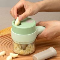Electric Vegetable Cutter Set Rechargeable, Wireless Food Processor & Chopper Machine for Pepper, Garlic, Onion, Celery & Meat