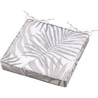Galette de chaise feuillage Naturel 40x40 cm