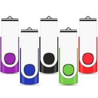 Cle USB - 16 Go - USB 2.0 - Compatible Ordinateur PC Appareil Photo TV Voiture Lecteur Musique - 5 Pièces
