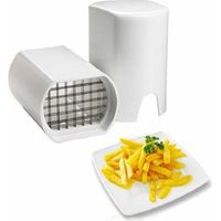 Coupe Frite,Triomphe Coupe Frites Manuel, Coupe Frites Professionnel, Coupe Pomme de Terre pour Frite, Grille Coupe Frite INOX (Blanc)