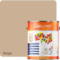 Landlords Paint - Interior Paint - Washable & Durable Finish for Walls & Ceilings - Beige - 1L