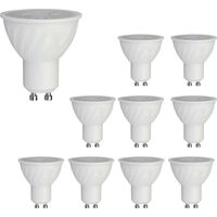 Lot de 10 Spots LED GU10 4,5W 38deg CREE Chip V-TAC VT-275 - 38 deg - Blanc froid - 6500K