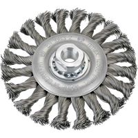 Spazzola circolare OSBORN in acciaio intrecciato Ø 125 mm e filamento Ø 0,35 mm per alta velocità