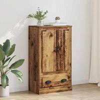 Haut Armoire Bois Ancien 60 x 35,5 x 103,5 cm Bois d'ingénierie vidaXL