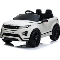 Macchina Elettrica per Bambini Licenza Land Rover Evoque 12V con Telecomando Bianco