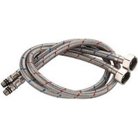 Tuyau flexible cuisine acier inoxydable 60 cm – Raccord universel eau chaude/froide, résistant et sans plomb