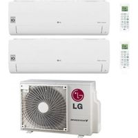 LG Dual Split Inverter-Klimaanlage Libero Smart Series 9+12 mit MU2R15 UL0 R-32 Wi-Fi Integrated 9000+12000 - Neu
