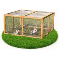Kaninchenstall Hasenkäfig Kleintierstall Hasenstall Holz Freilauf Freigehege XXL