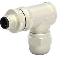 TE Connectivity T4113411051-000 Sensor-/Aktor-Steckverbinder, unkonfektioniert M12 Stecker, gewinkel