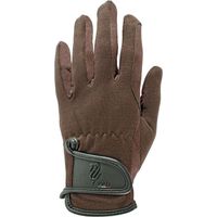 XS, Blanc: Gants Amara pour l'équitation en simili cuir avec inserts élastiques et fermeture tearjaw