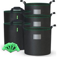 Vounot – Lot de 5 sacs de plantation non tissés 30L – Matériau respirable – Résistant au gel et aux UV – Poignées pour transport facile