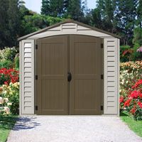 Gartenhaus aus PVC DuraPlus 8'x8' Duramax Premier, 246 x 247 x 235 cm, von Ezooza