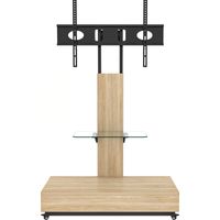 CAIziMeuble TV réglable B80xT40 cm, mobile, tiroirs, TV 32-75 pouces