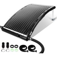 SWANEW Sonnenkollektor Solar Poolheizung Solarheizung Pool Heizungen Solaranlage Warmwasser Gartendusche 110 x 69 x 14 cm fürPool