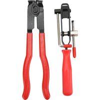 FOREHILL Edelstahl-CV-Gelenkschellen, 2er-Pack, Werkzeugset für die Galvanisierung und Umreifung von Fahrzeugen und für Heimwerkerreparaturen
