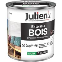 Julien Holz Mikroporöse Farbe Weiß 0,5l - Julien