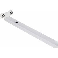 Regleta batten 2xg13 t8 led 120cm l.121xan.7,5xal.4,5cm blanco