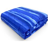 Bleu brossé Kot Light Quilt - Printemps Eté Couette - 100 % Coton - Hypoallergénique - Fabriqué en Italie cm. 220x270