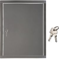 KOTARBAU® Trappe de Visite - Acier Inoxydable - 40x50 cm - Argent - Trappe de Visite Plafond - avec Serrure et 2 Clés - Pour Intérieur Extérieur - Résistante à la Corrosion