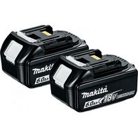 Pack de 2 batteries 18V 6,0Ah 1972934 – Li-Ion pour outils Makita LXT – Charge rapide en 55 min – Indicateur de niveau de charge
