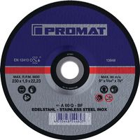 Trennscheibe INOX D125x1mm ger.INOX PROMAT 4000841242