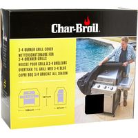 Char-Broil 140 766 - Copertura per Grill Barbecue con 3-4 Fuochi, Nero