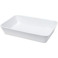 Plat à Four Rectangulaire 30 X 21 Cm - Blanc - Kuchenprofi