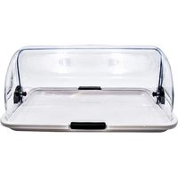 Vetrinetta vassoio da banco espositore bianco per bar porta brioche cornetti dolci pane gelateria ristorante pub doppia apertura