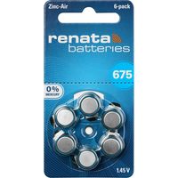 Pile bouton ZA 675 zinc-air Renata 660 mAh 1.4 V 6 pc(s)