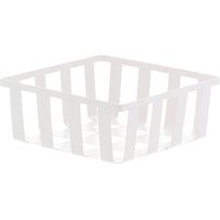 Panier metal carre - ivoire - Tendance