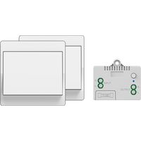 Kabelloser Schalter mit eigener Stromversorgung, batterielos, kabellose Fernbedienung für Lichter und Elektrogeräte, wasserdicht und sicher, kann direkt in einem Badezimmer usw. installiert werden. (1